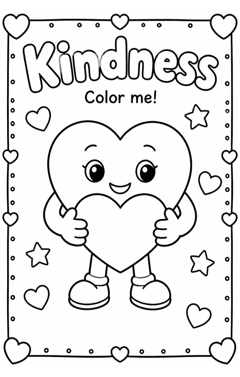Kindness Coloring Pages