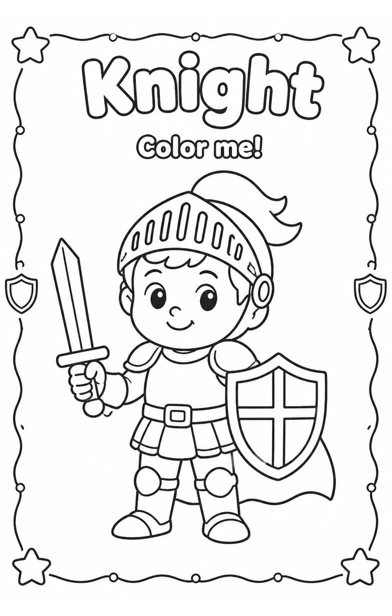 Knight Coloring Pages