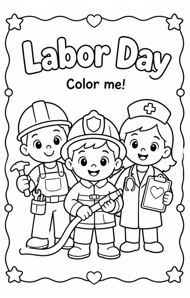 Labor Day Coloring Pages
