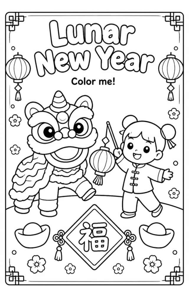 Lunar New Year Coloring Pages