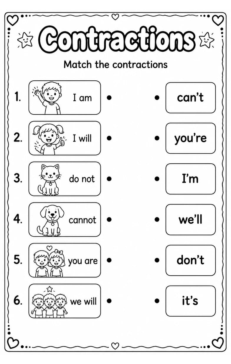Match the contractions