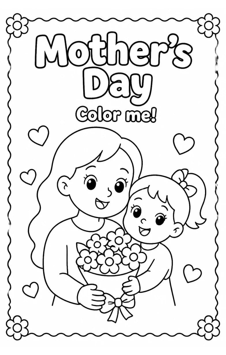Mother's Day Coloring Pages