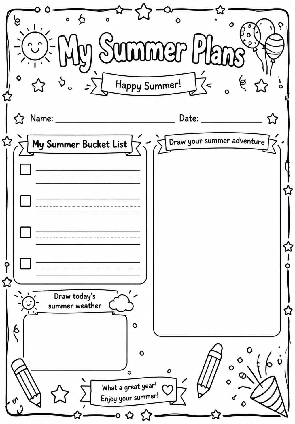 My Summer Plans