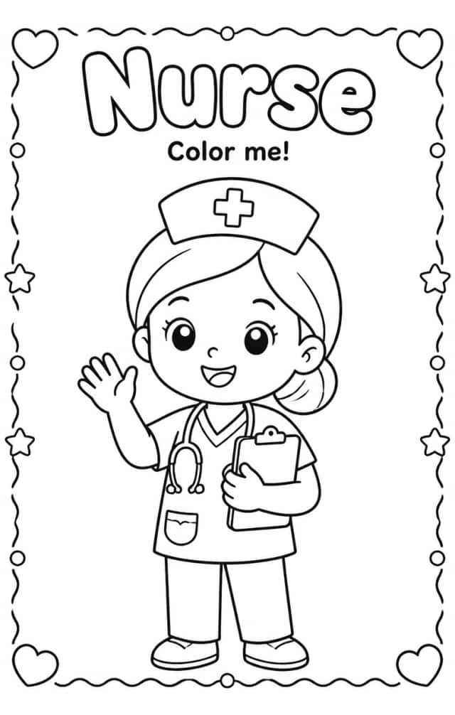 Nurse Coloring Pages