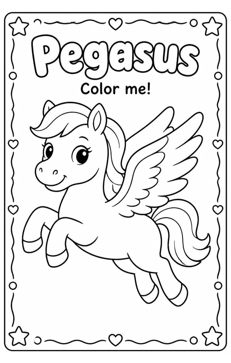 Pegasus Coloring Pages