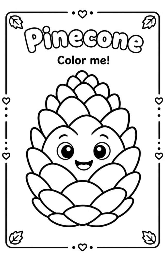 Pinecone Coloring Pages