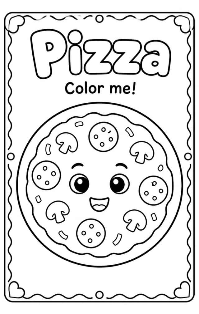 Food Coloring Pages Pack 3