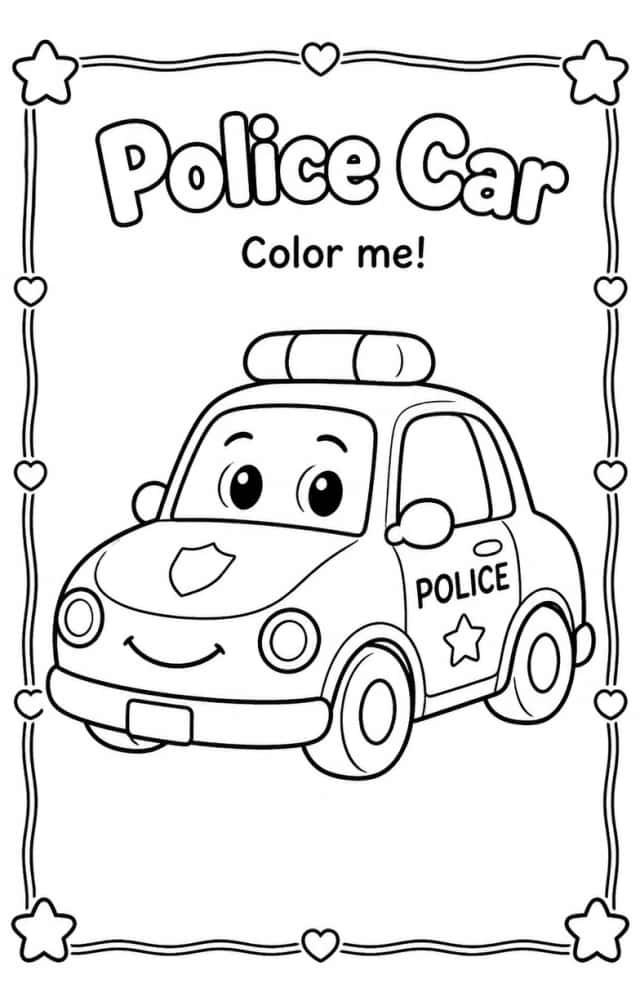 Police Car Coloring Pages