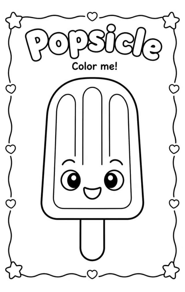 Popsicle Coloring Pages
