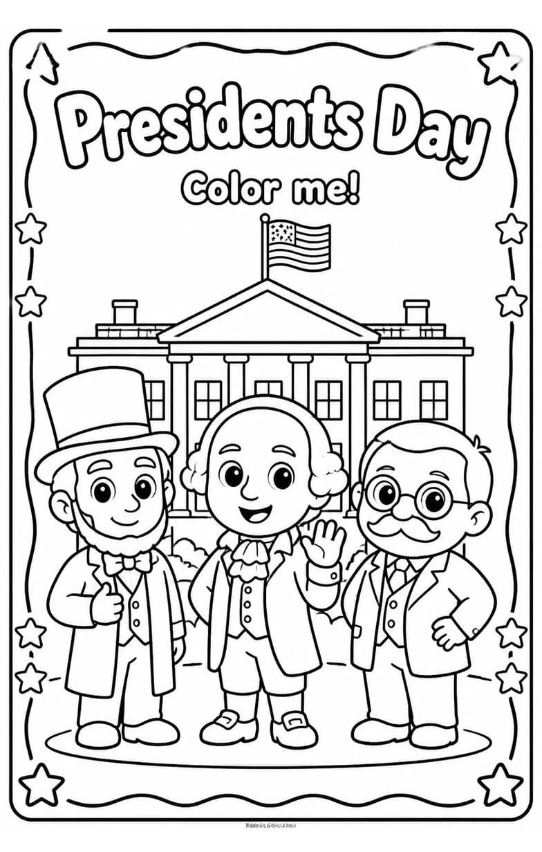 Presidents Day Coloring Pages