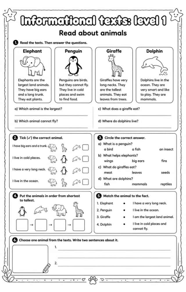 Read about animals