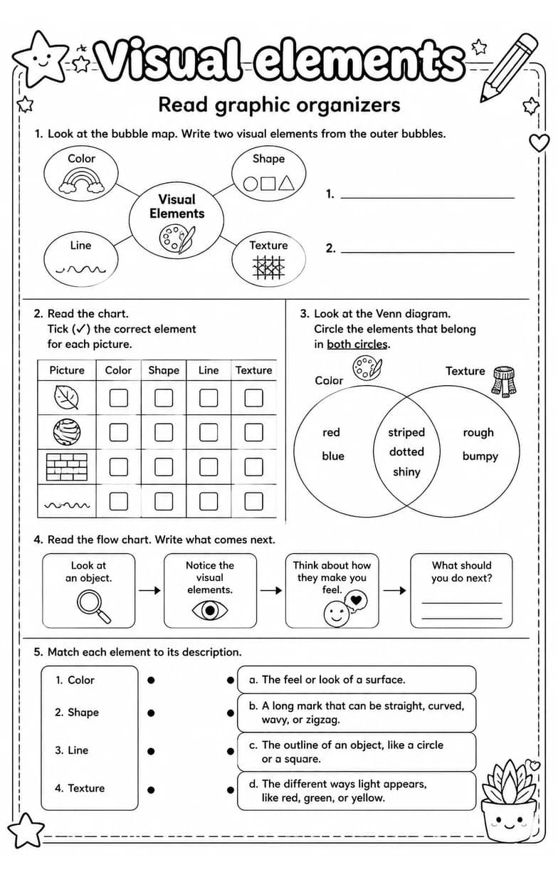 Read graphic organizers — free printable Reading strategies English worksheet