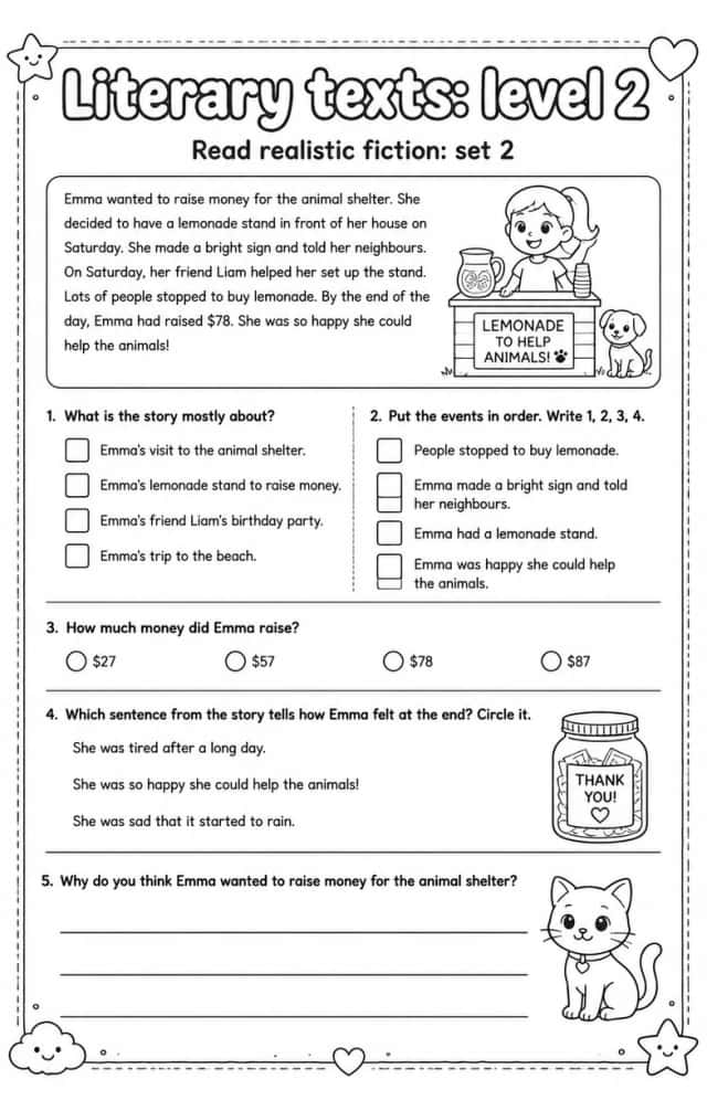 Read realistic fiction: set 2