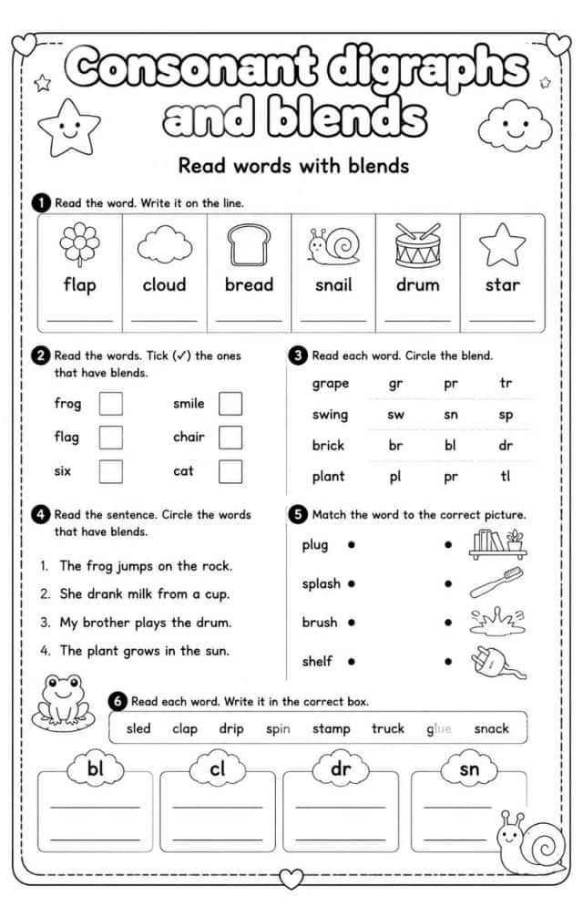 Read words with blends