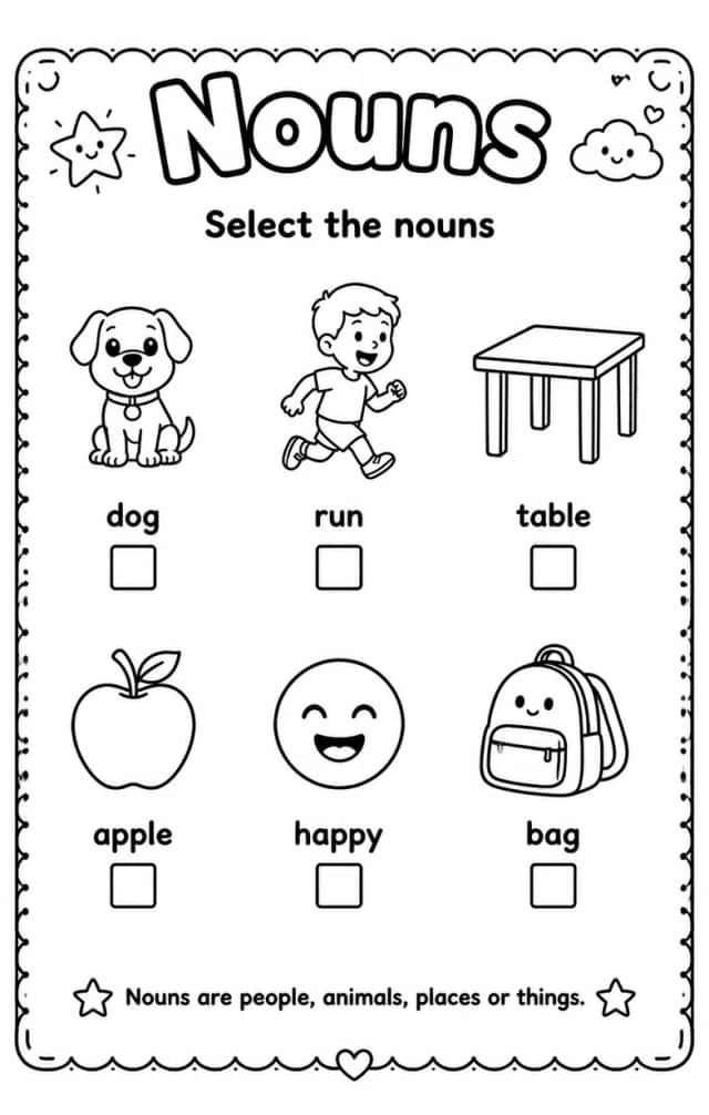 Select the nouns