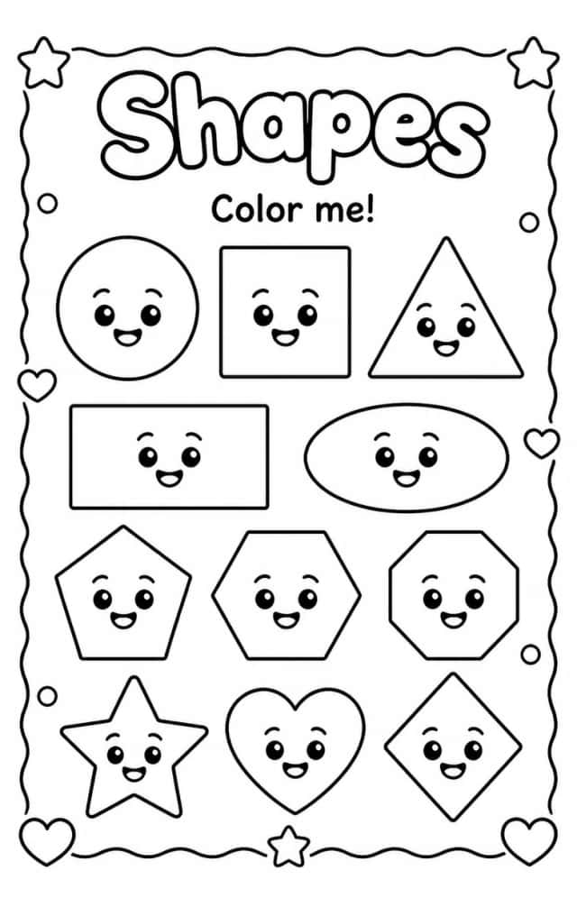 Shapes Coloring Pages