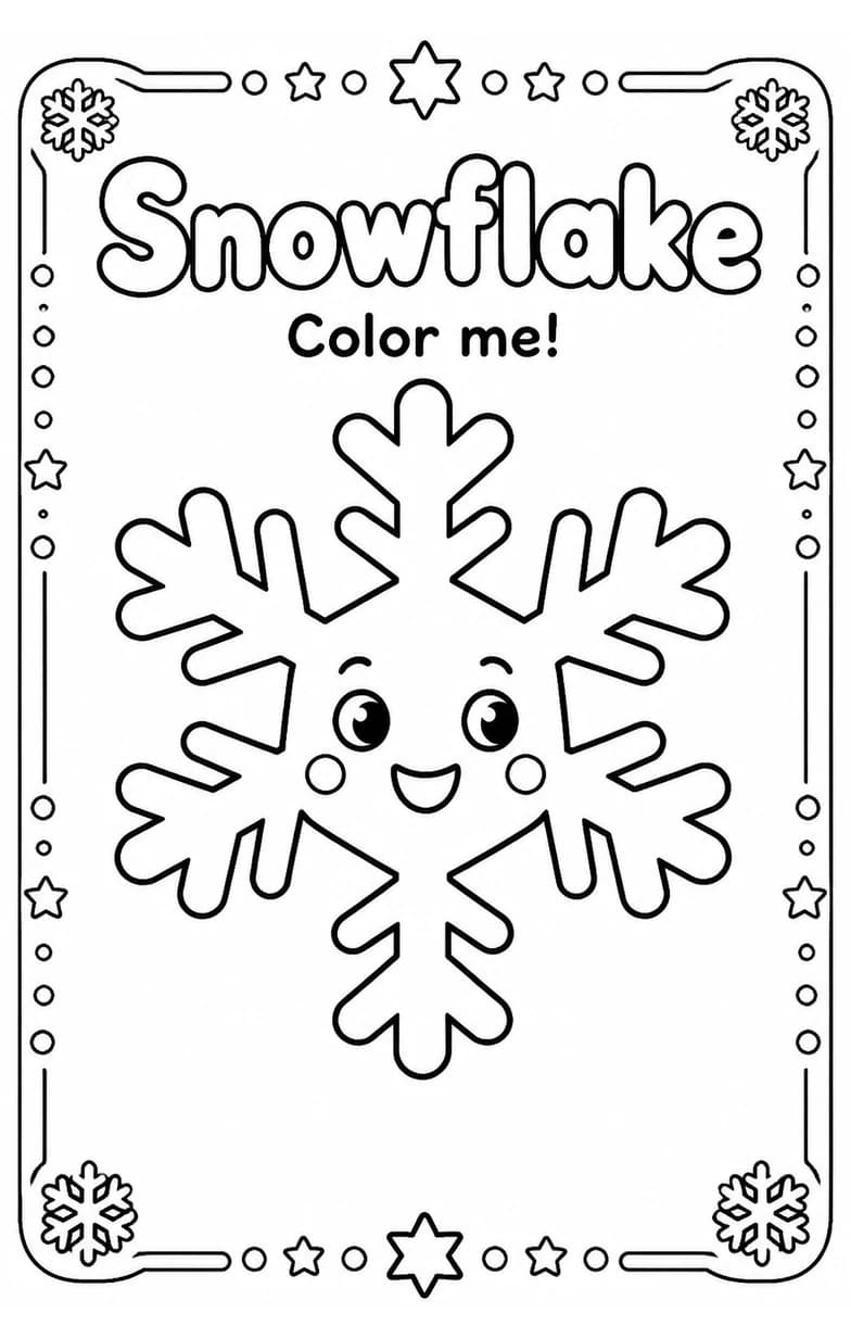 Snowflake Coloring Pages