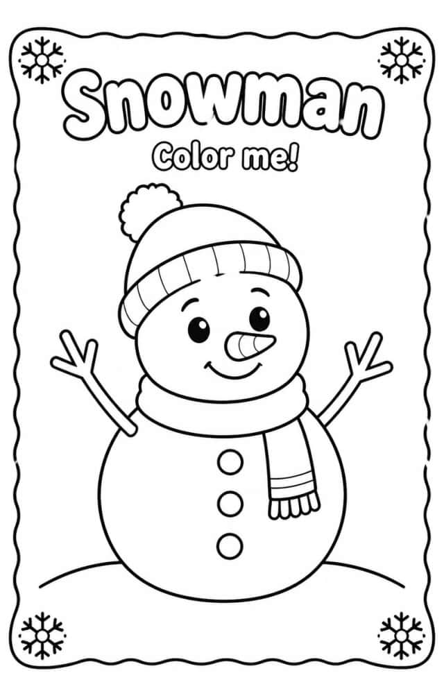 Snowman Coloring Pages