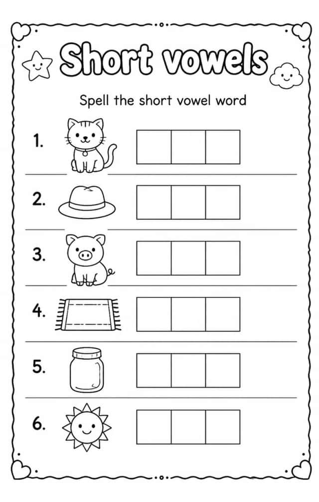 Spell the short vowel word