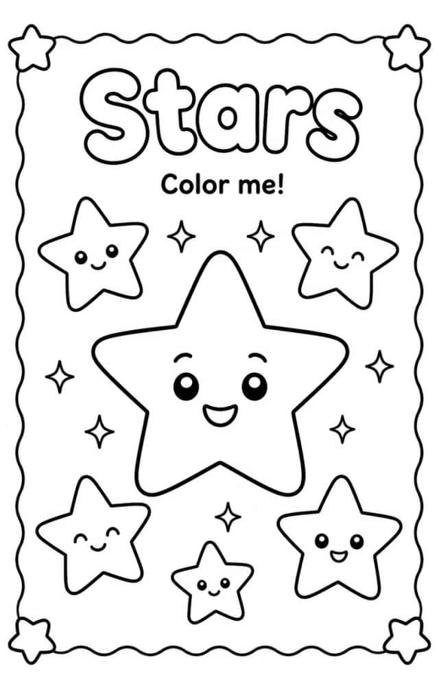 Stars Coloring Pages
