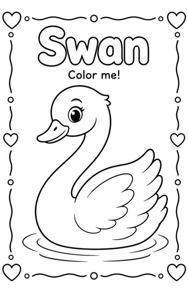 Swan Coloring Pages