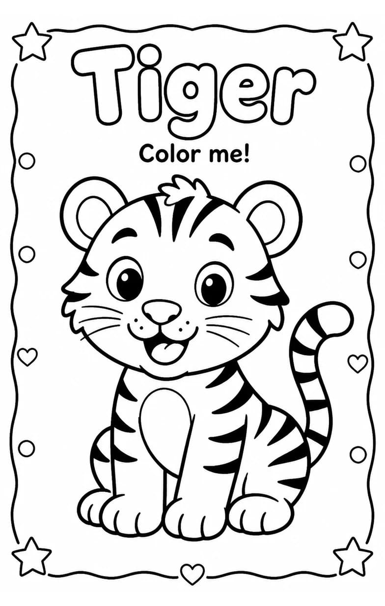 Tiger Coloring Pages