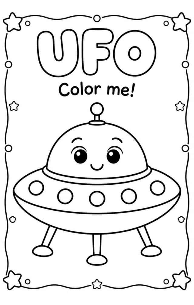 UFO Coloring Pages