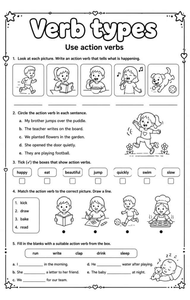 Use action verbs