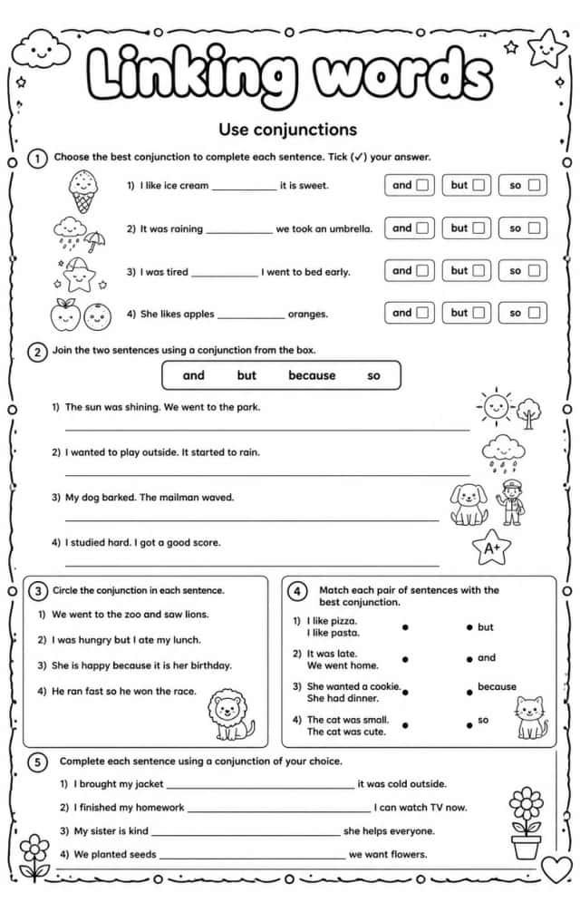 Use conjunctions