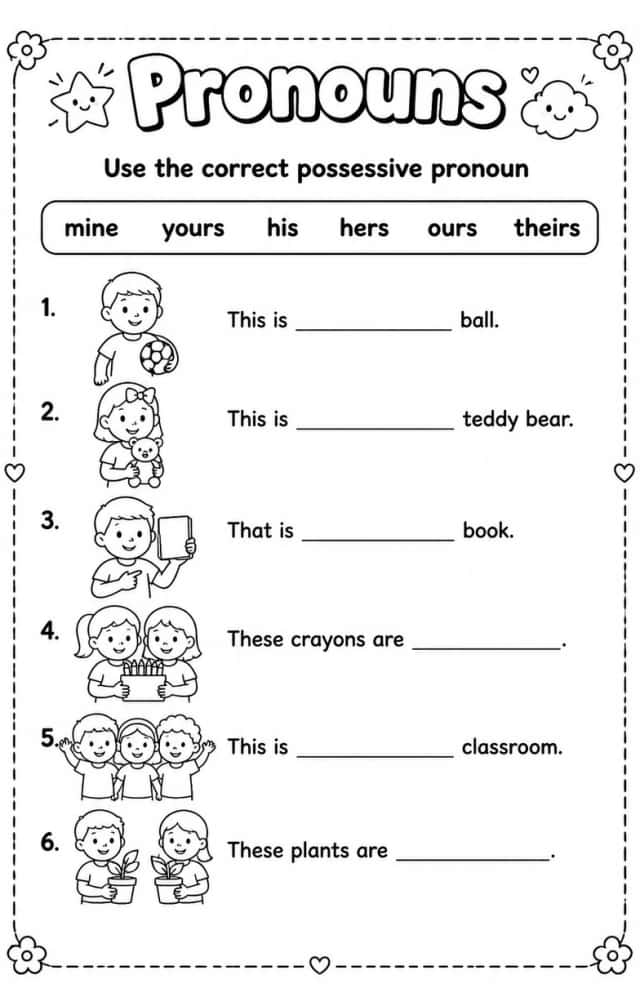 Use the correct possessive pronoun