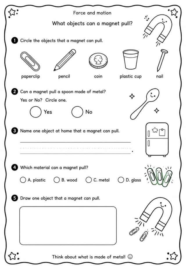 What objects can a magnet pull?