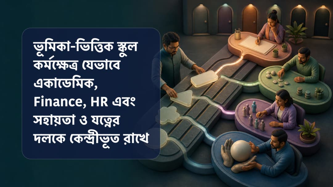 একাডেমিক, Admin, Finance, HR ও যত্ন কর্মক্ষেত্রে নিয়ে যাওয়া স্কুল কর্মীদের ভূমিকা কার্ড