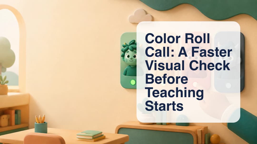 Teacher checking emerald, amber, red, and slate ClassSpark student cards