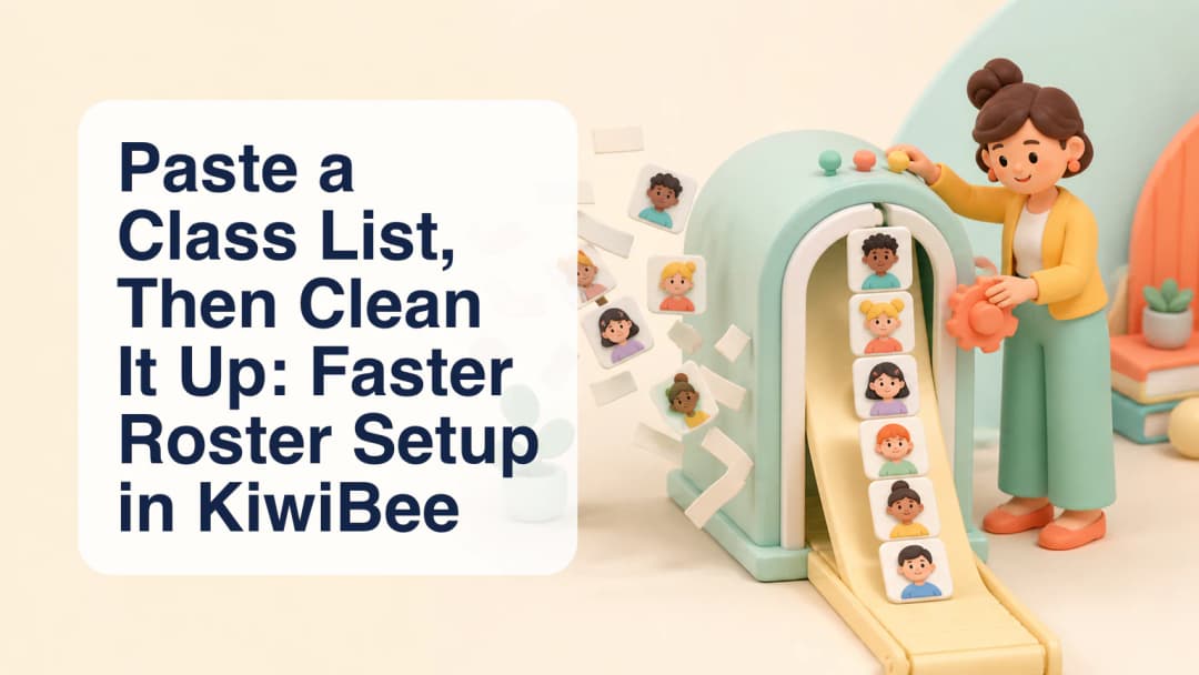 Teacher sorting a pasted class list into clean student roster rows