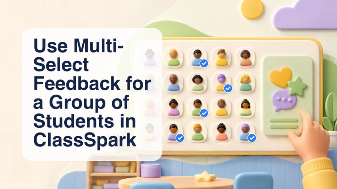 Teacher selecting a specific group from a larger ClassSpark roster