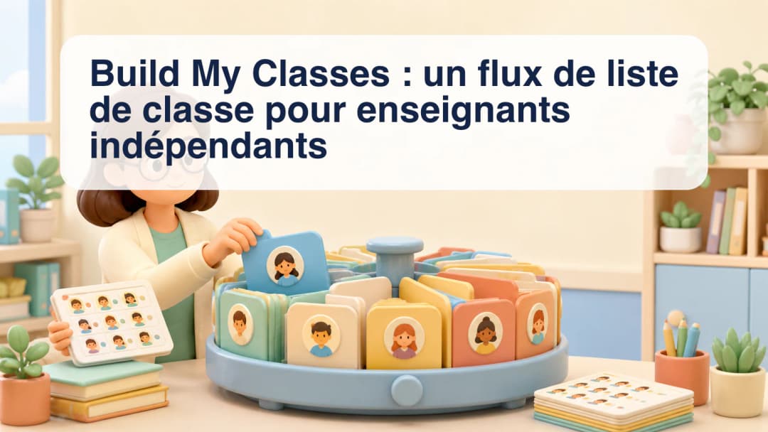 Enseignante indépendante organisant un élève par ligne dans la liste d’une classe sélectionnée