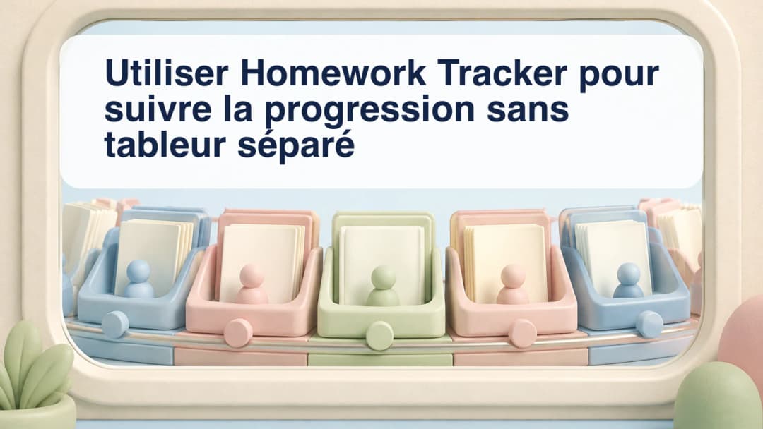 Parcours de progression avec marqueurs anonymes