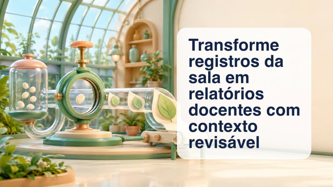 Registros passando por uma lente de revisão