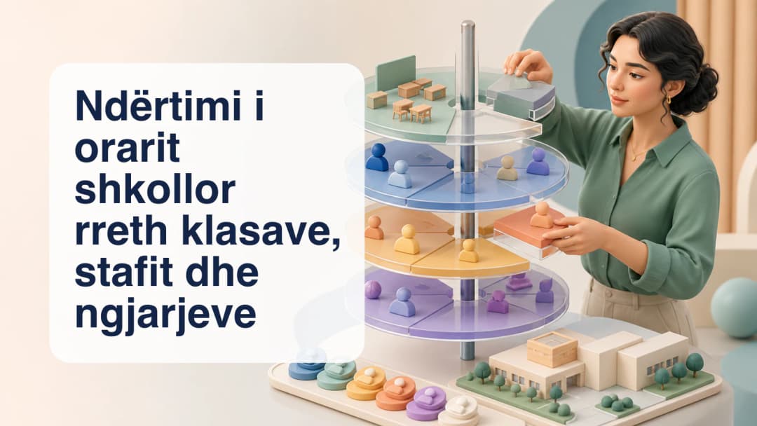Planifikues që koordinon klasat, stafin, dhomat, lejet, zëvendësimin dhe ngjarjet në KiwiBee