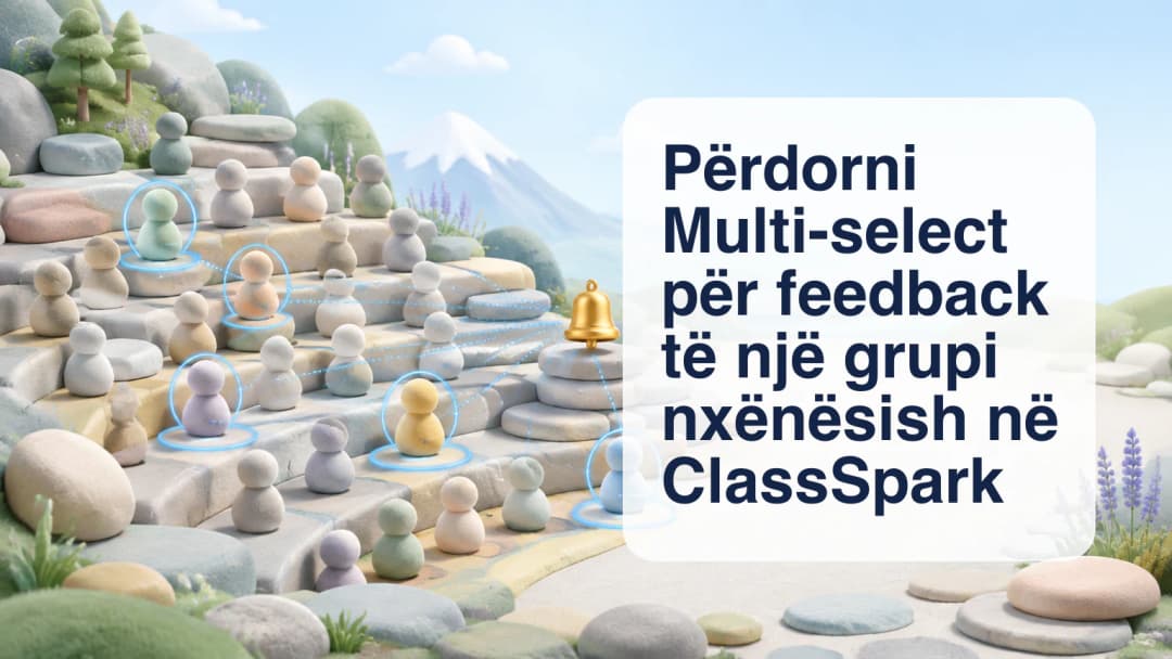 Mësues që zgjedh një grup të caktuar nga rosteri ClassSpark