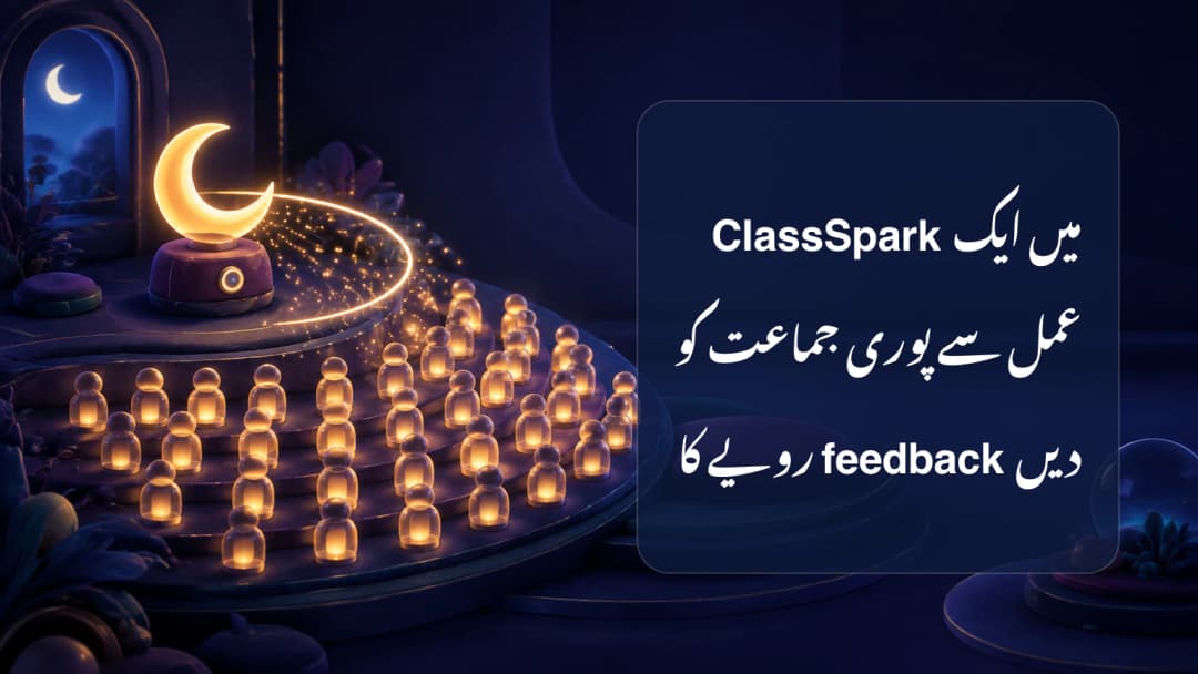 ایک feedback عمل پوری اہل ClassSpark فہرست تک پہنچتا ہوا