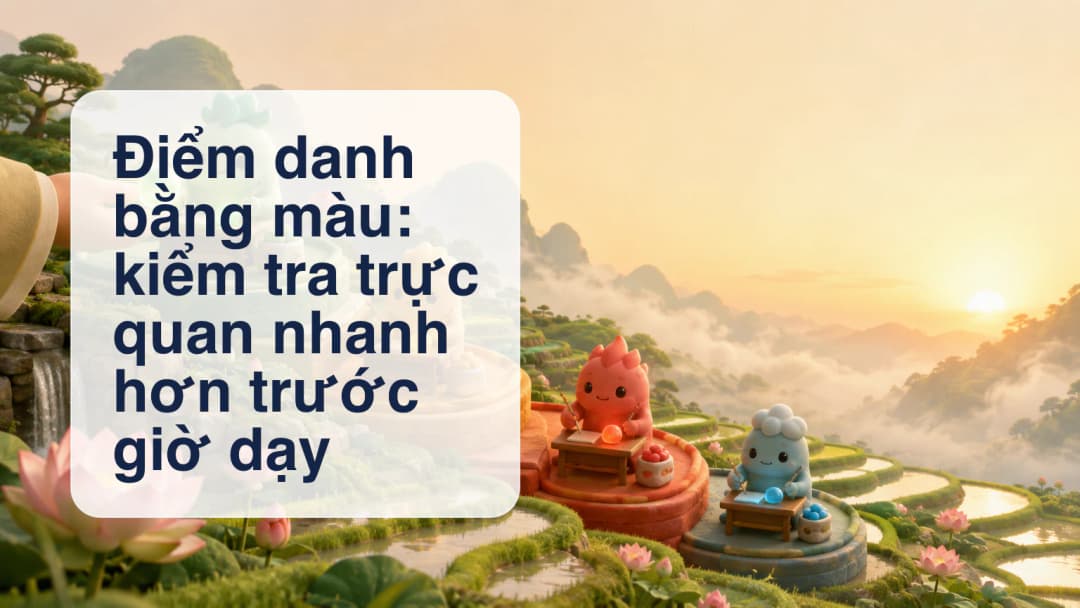 Giáo viên kiểm tra thẻ học sinh ClassSpark màu xanh hổ phách đỏ và xám