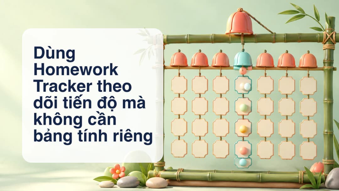Đường tiến độ bài tập với dấu học sinh ẩn danh
