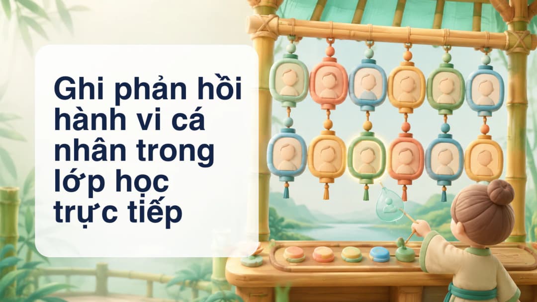 Giáo viên chọn một học sinh để ghi phản hồi hành vi