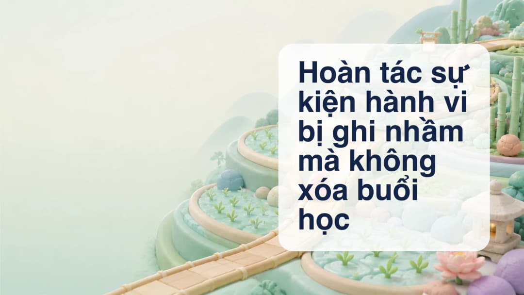Giáo viên kiểm tra một điểm hành vi bị ghi nhầm trong lịch sử ClassSpark