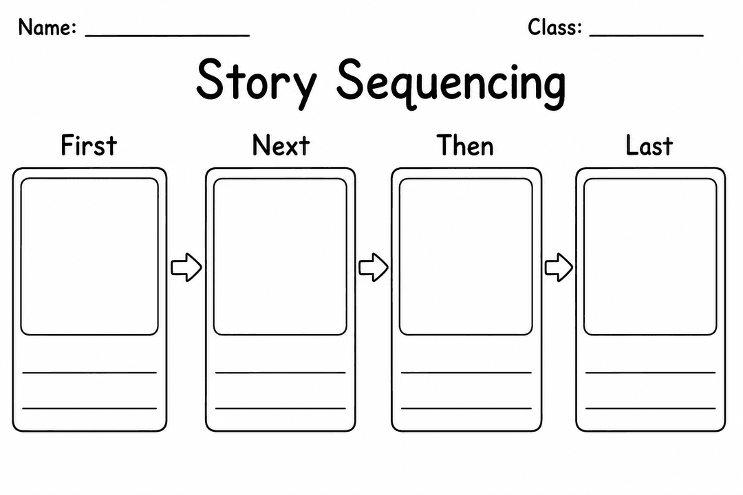 Story Sequencing Template (printable)