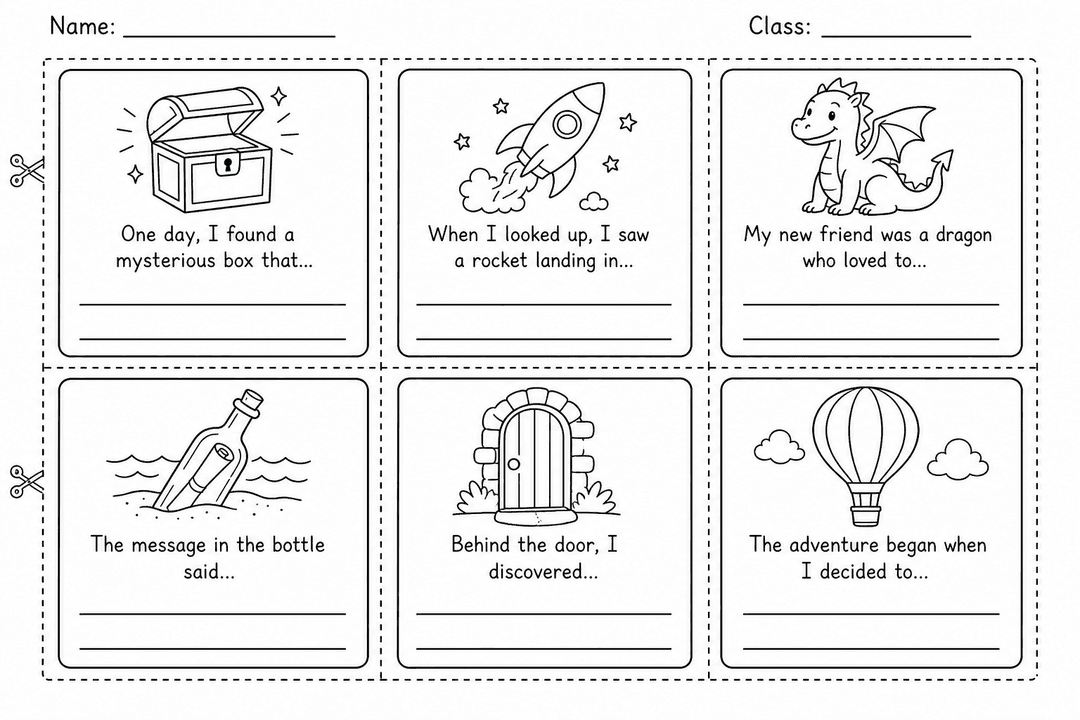 Story Starter Cards (printable)