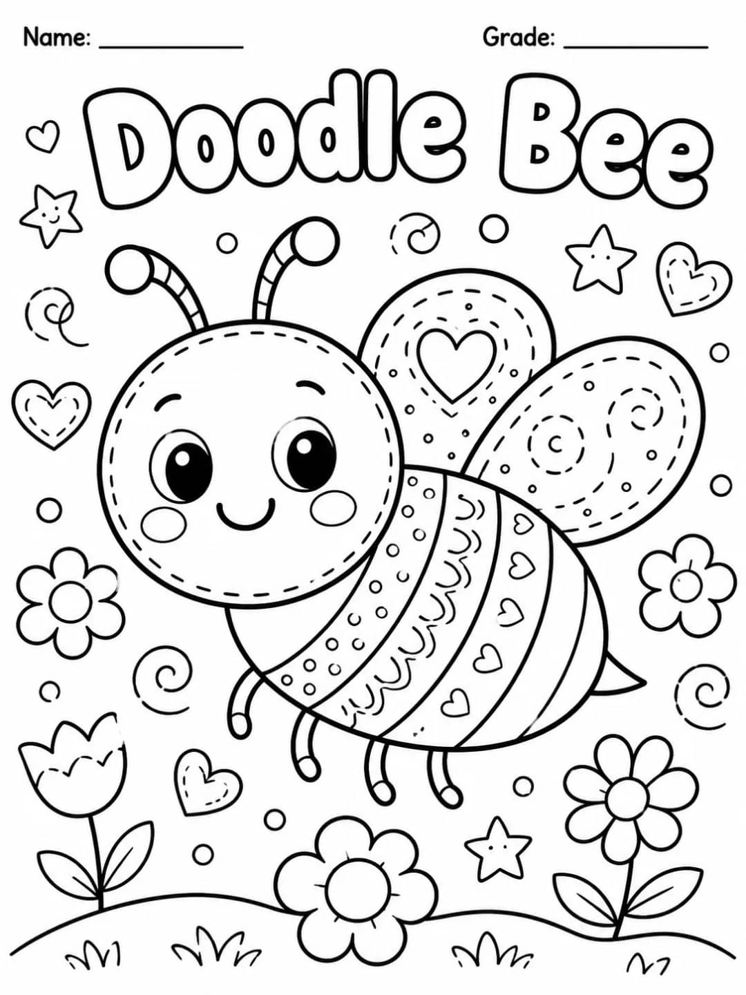 Doodle Set: Animals and Objects Worksheet Pack printable worksheet preview from KiwiBee