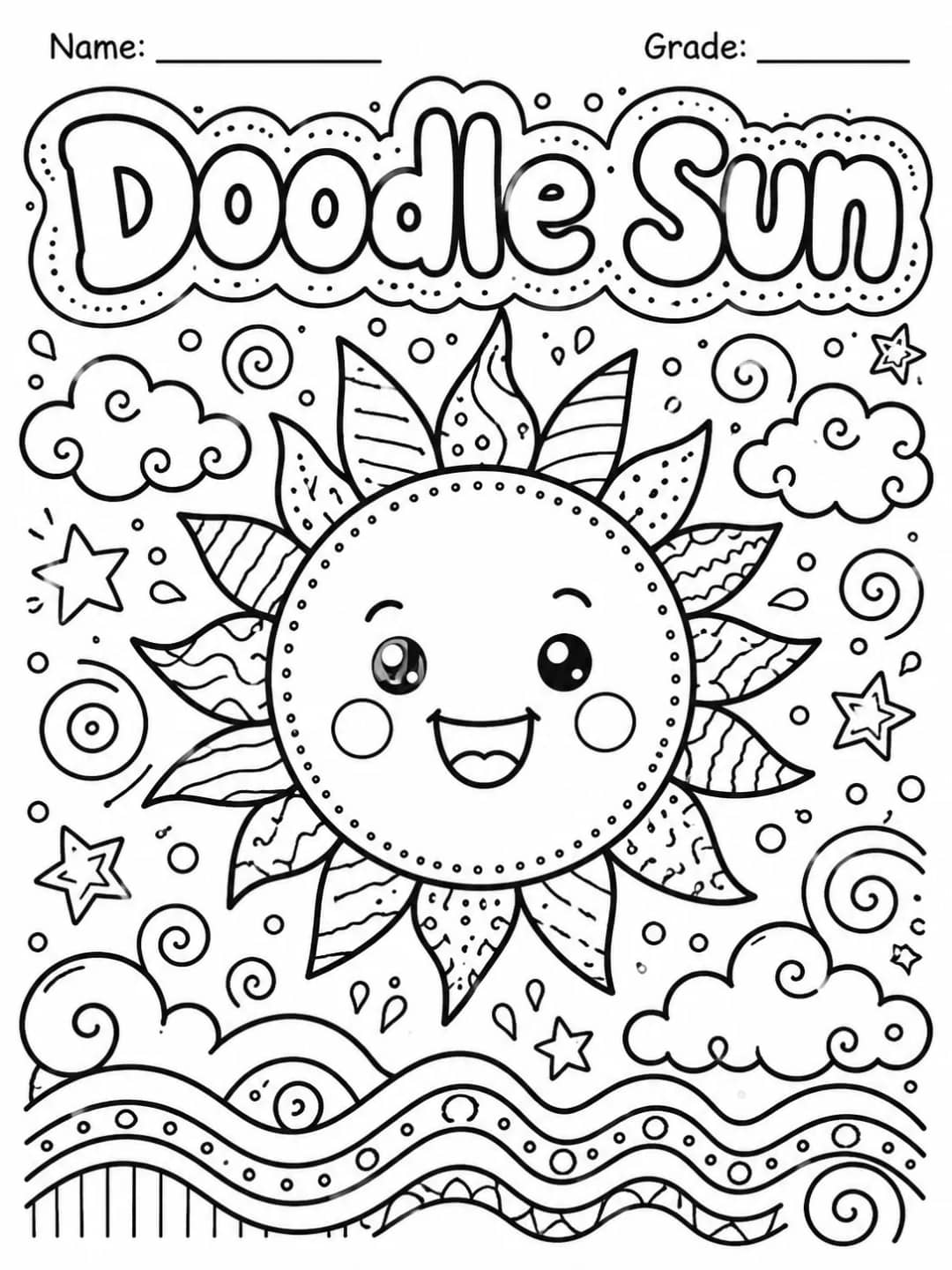Doodle Set: Creative Doodles Worksheet Pack printable worksheet preview from KiwiBee