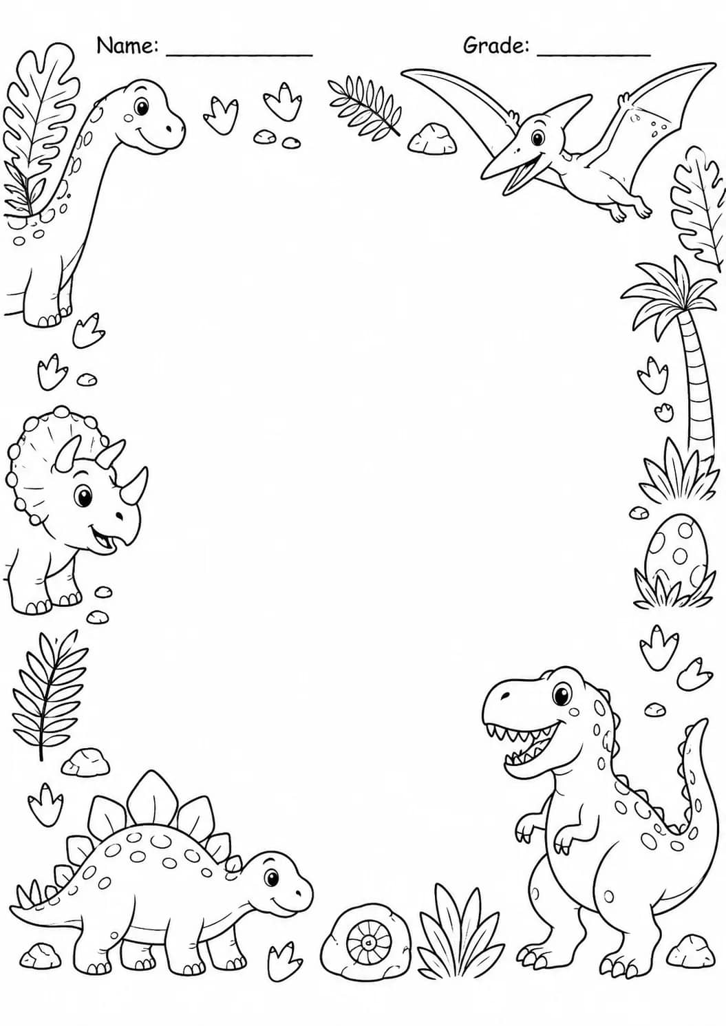Drawing Frames: Adventure and Classroom Borders Worksheet Pack printable worksheet preview from KiwiBee